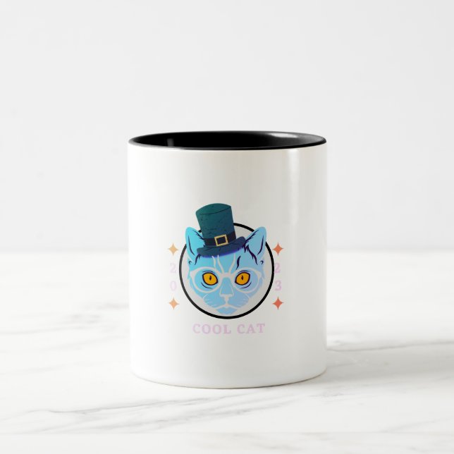 Caneca De Café Em Dois Tons Mug Legal Cat (Centro)