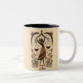 Caneca De Café Em Dois Tons Mug Libra Celestial