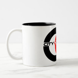 Caneca De Café Em Dois Tons Mug logotipo da Cidade de Deus