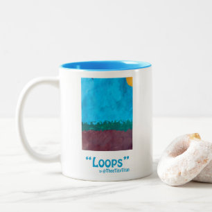 Caneca De Café Em Dois Tons Mug "Loops"