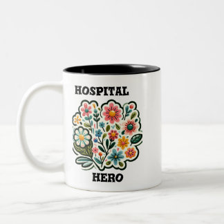 Caneca De Café Em Dois Tons mug Mãe herói hospitalar