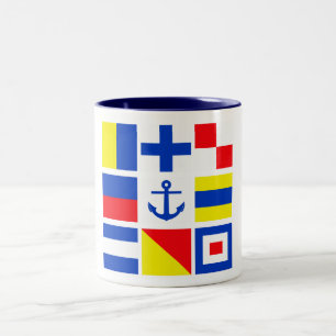 Caneca De Café Em Dois Tons Mug marítimo - escolha estilo e cor