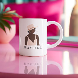 Caneca De Café Em Dois Tons Mug Moderno Minimalista Feminina