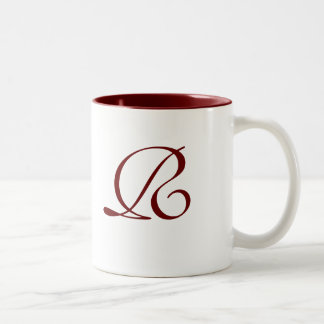 Caneca De Café Em Dois Tons Mug Monograma para Casamento de Fada de Prata