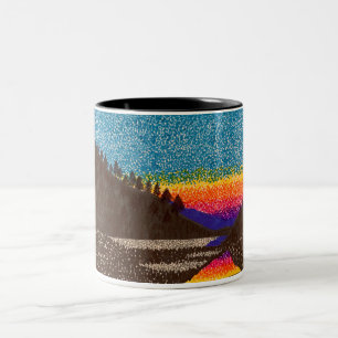 Caneca De Café Em Dois Tons Mug - Montanha Sunset