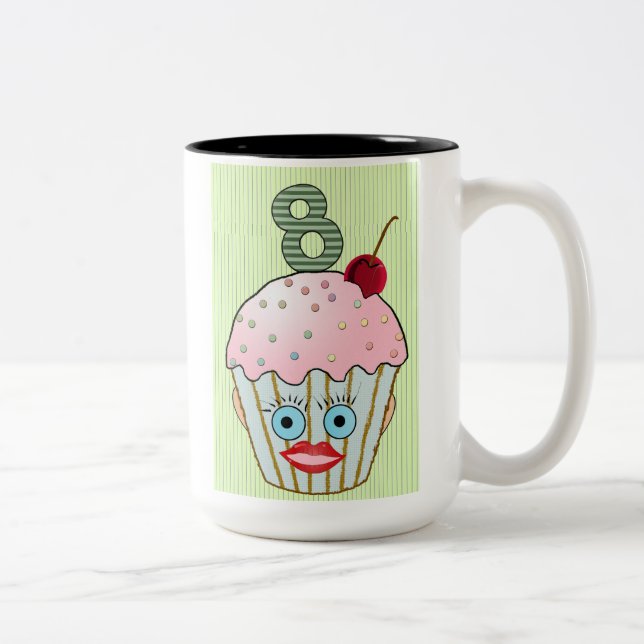 Caneca De Café Em Dois Tons Mug Numerado (Direita)