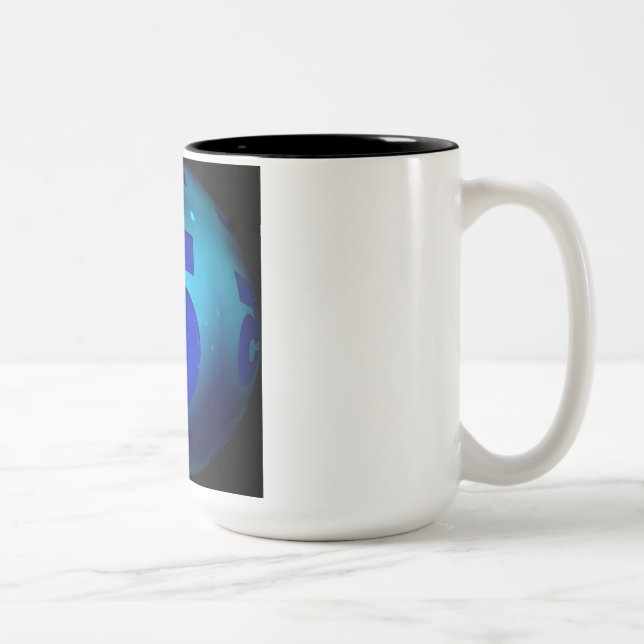 Caneca De Café Em Dois Tons Mug Numerado (Direita)