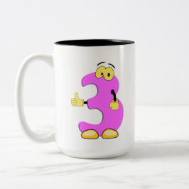 Caneca De Café Em Dois Tons Mug Numerado