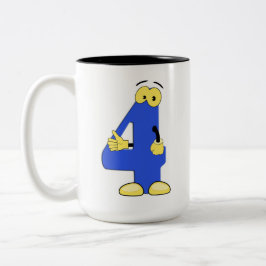 Caneca De Café Em Dois Tons Mug Numerado