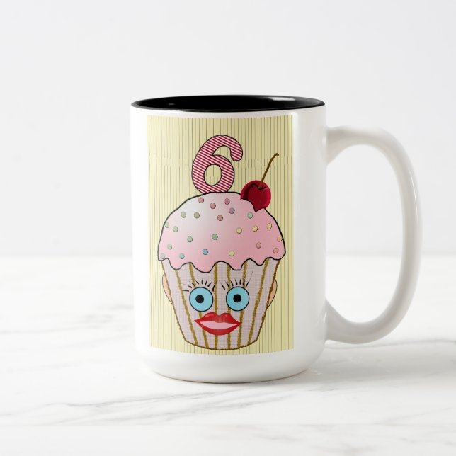 Caneca De Café Em Dois Tons Mug Numerado (Direita)