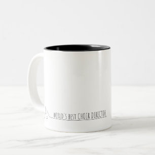 Caneca De Café Em Dois Tons Mug, o melhor diretor do Coro do Mundo