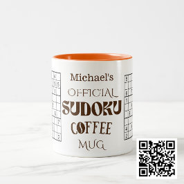 Caneca De Café Em Dois Tons Mug Oficial de Café Sudoku para amantes de Quebra-