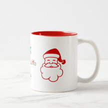 Mug - Papais noeis e Holly