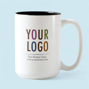 Caneca De Café Em Dois Tons Mug personalizado de 15 oz com logotipo de empresa