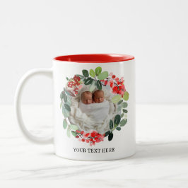 Caneca De Café Em Dois Tons Mug Personalizado de Foto Personalizado de Feriado