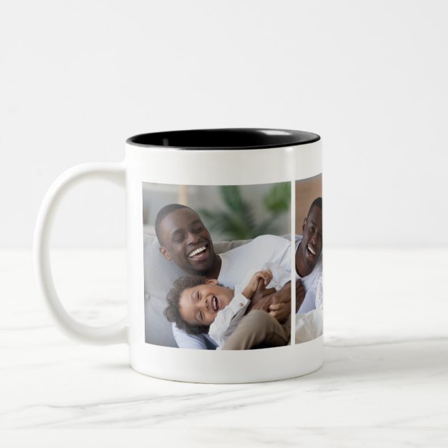 Caneca De Café Em Dois Tons Mug Personalizado de Fotografia (Esquerda)