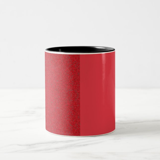 Caneca De Café Em Dois Tons Mug Personalizado de Tomate Dividido Moderno (Centro)