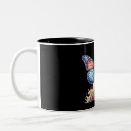 Caneca De Café Em Dois Tons Mug personalizado elegante com o toque da natureza