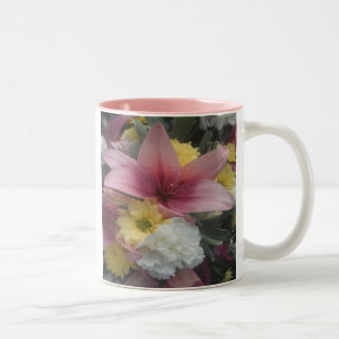 Caneca De Café Em Dois Tons Mug Pink Lily Beauty