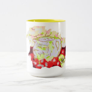 Caneca De Café Em Dois Tons Mug " Pitcher com Fruta
