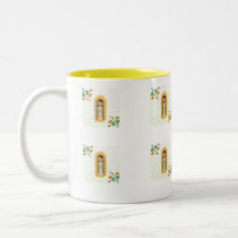 Caneca De Café Em Dois Tons Mug Religioso Católico, Virgen de Guadalupe