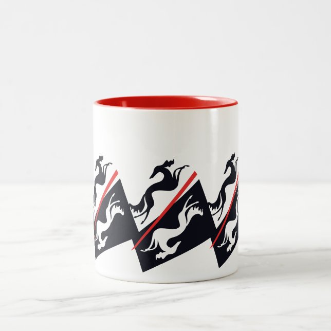 Caneca De Café Em Dois Tons Mug salukis (Centro)