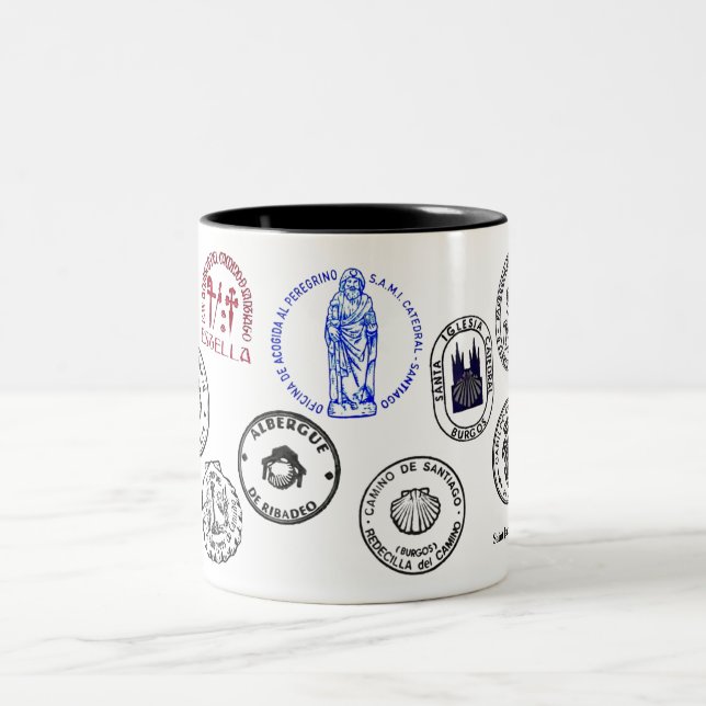 Caneca De Café Em Dois Tons Mug Santo James Way (Centro)