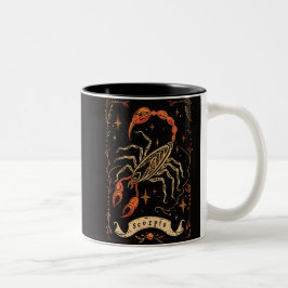 Caneca De Café Em Dois Tons Mug Scorpio Celestial