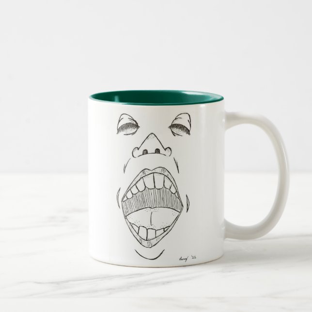 Caneca De Café Em Dois Tons Mug "Shout" (Direita)