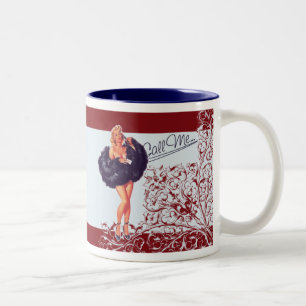 Caneca De Café Em Dois Tons Mug, Taça - PinUp