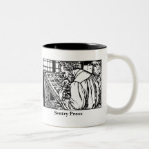 Mug with letterpress printer (Mug com impressora l
