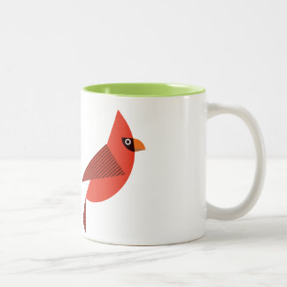 Caneca De Café Em Dois Tons mug with red cardinal bird gift