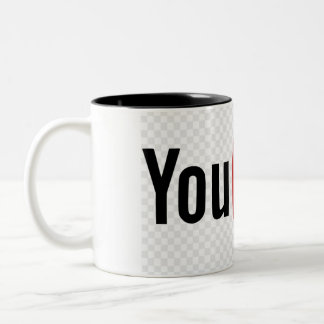 Caneca De Café Em Dois Tons Mug YouTube de alta qualidade