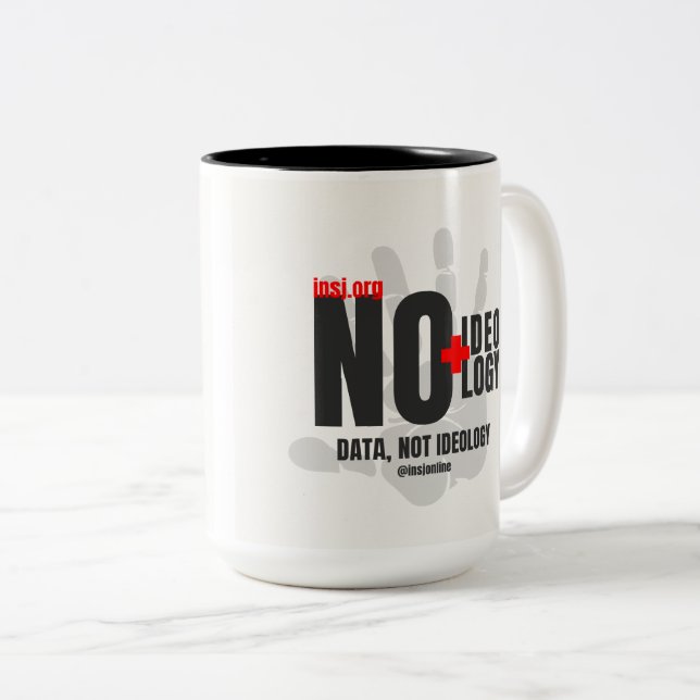 Caneca De Café Em Dois Tons Mugs for thinking and expressing yourself (Frente Esquerda)