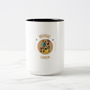 Caneca De Café Em Dois Tons Mugs Music Lover