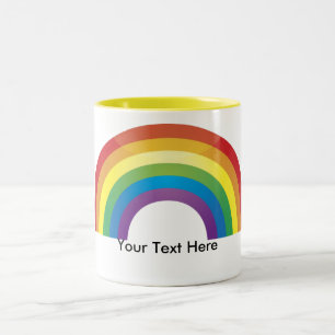 Caneca De Café Em Dois Tons Mugs personalizados do orgulho do arco-íris perso