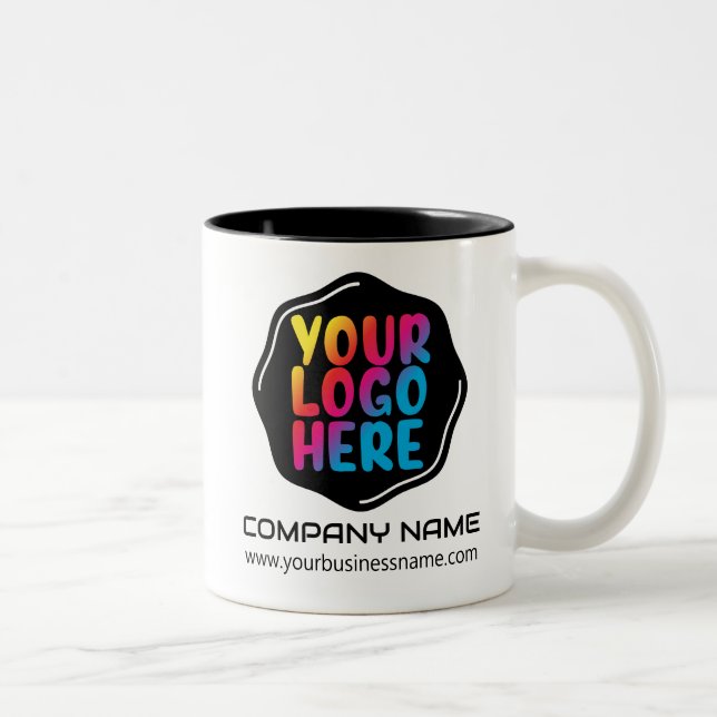 Caneca De Café Em Dois Tons Mugs personalizados: Elevem a imagem da sua empres (Direita)