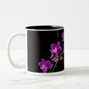 Caneca De Café Em Dois Tons Mugue de Orquídea Roxa de Duas Cores