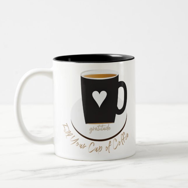 Caneca De Café Em Dois Tons Muita amante do café (Esquerda)