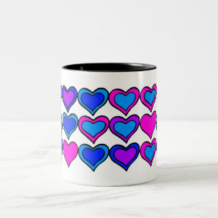 CANECA DE CAFÉ EM DOIS TONS MUITO AMOR...