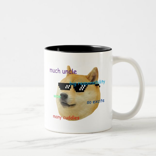 Caneca De Café Em Dois Tons muito tio mug (Direita)