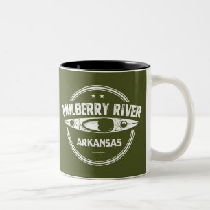 Caneca De Café Em Dois Tons Mulberry River, Arkansas