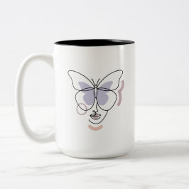 Caneca De Café Em Dois Tons Mulher