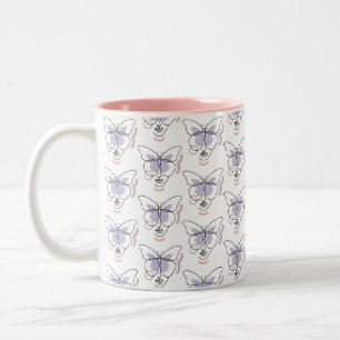 Caneca De Café Em Dois Tons Mulher