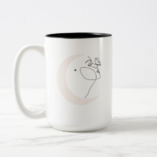 Caneca De Café Em Dois Tons Mulher