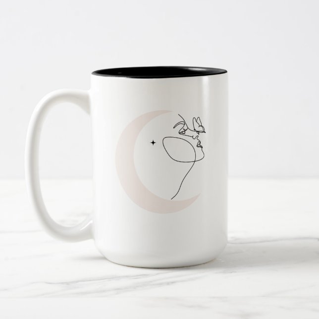 Caneca De Café Em Dois Tons Mulher (Esquerda)