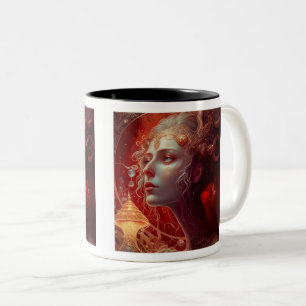 Caneca De Café Em Dois Tons Mulher de dois tons, 11 oz