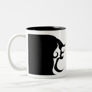 Caneca De Café Em Dois Tons Mulher Deco Mod