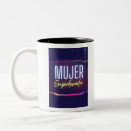 Caneca De Café Em Dois Tons mulher empoderada