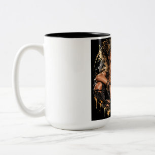 Caneca De Café Em Dois Tons Mulher Forte – Guerreira do Fitness